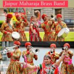 Affiche fanfare indienne Jaipur maharaja brass band