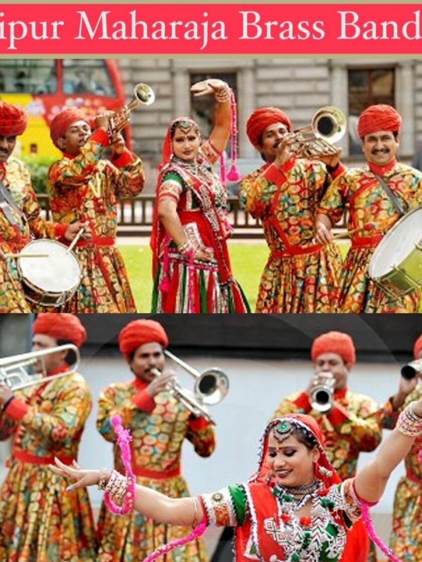 Affiche fanfare indienne Jaipur maharaja brass band