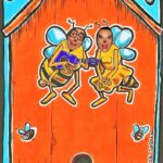 Affiche du spectacle Au Petit bonheur des abeilles par la cie Rym