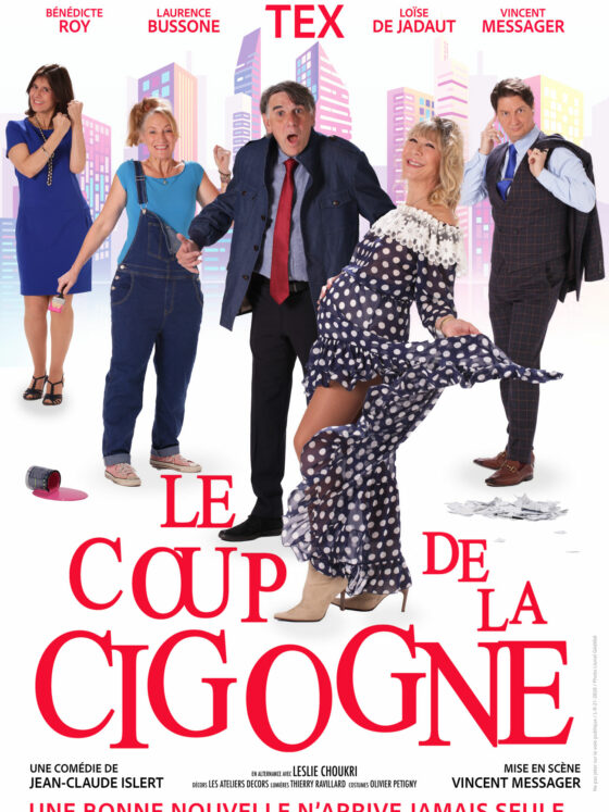 Le coup de la cigogne affiche de la pièce de théâtre