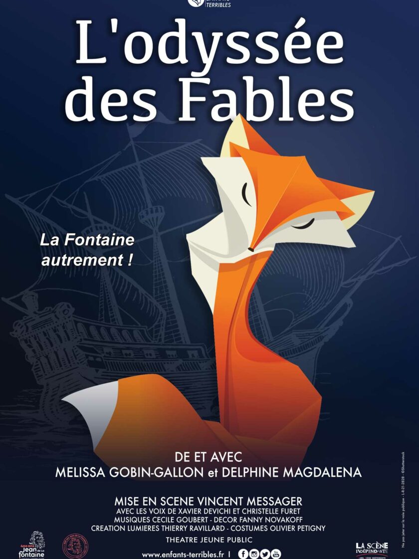 L'Odysée des Fables affiche de la pièce de théâtre