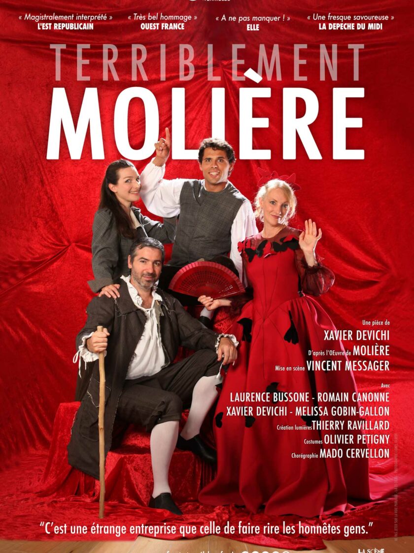 Terriblement Molière - affiche de la pièce de théâtre