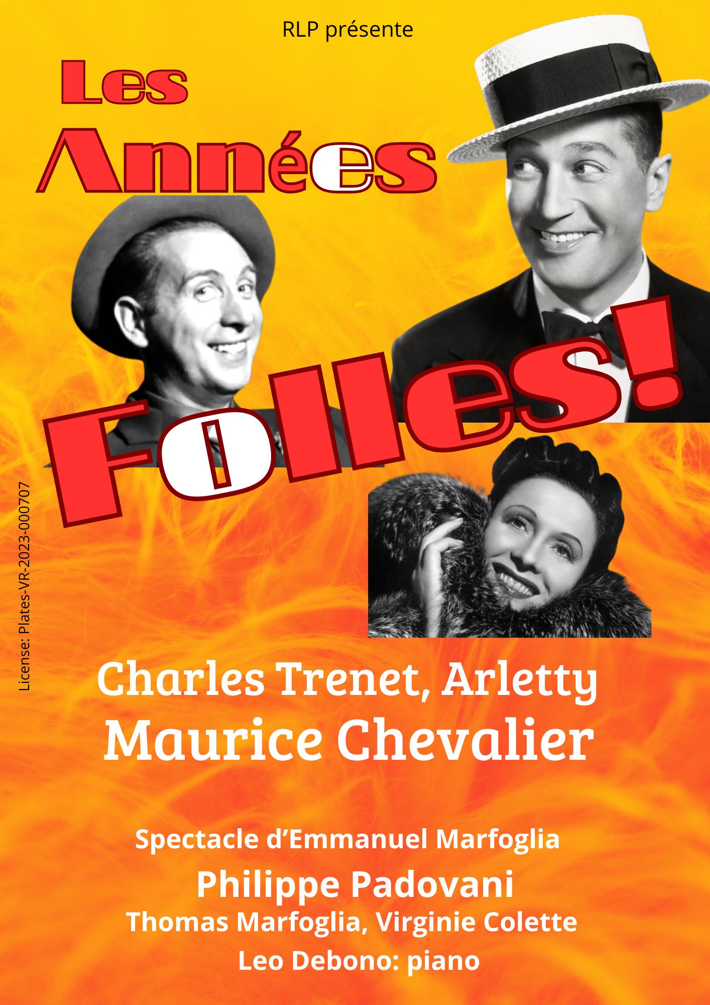 Affiche Les Années Folles spectacles musical semaine bleue