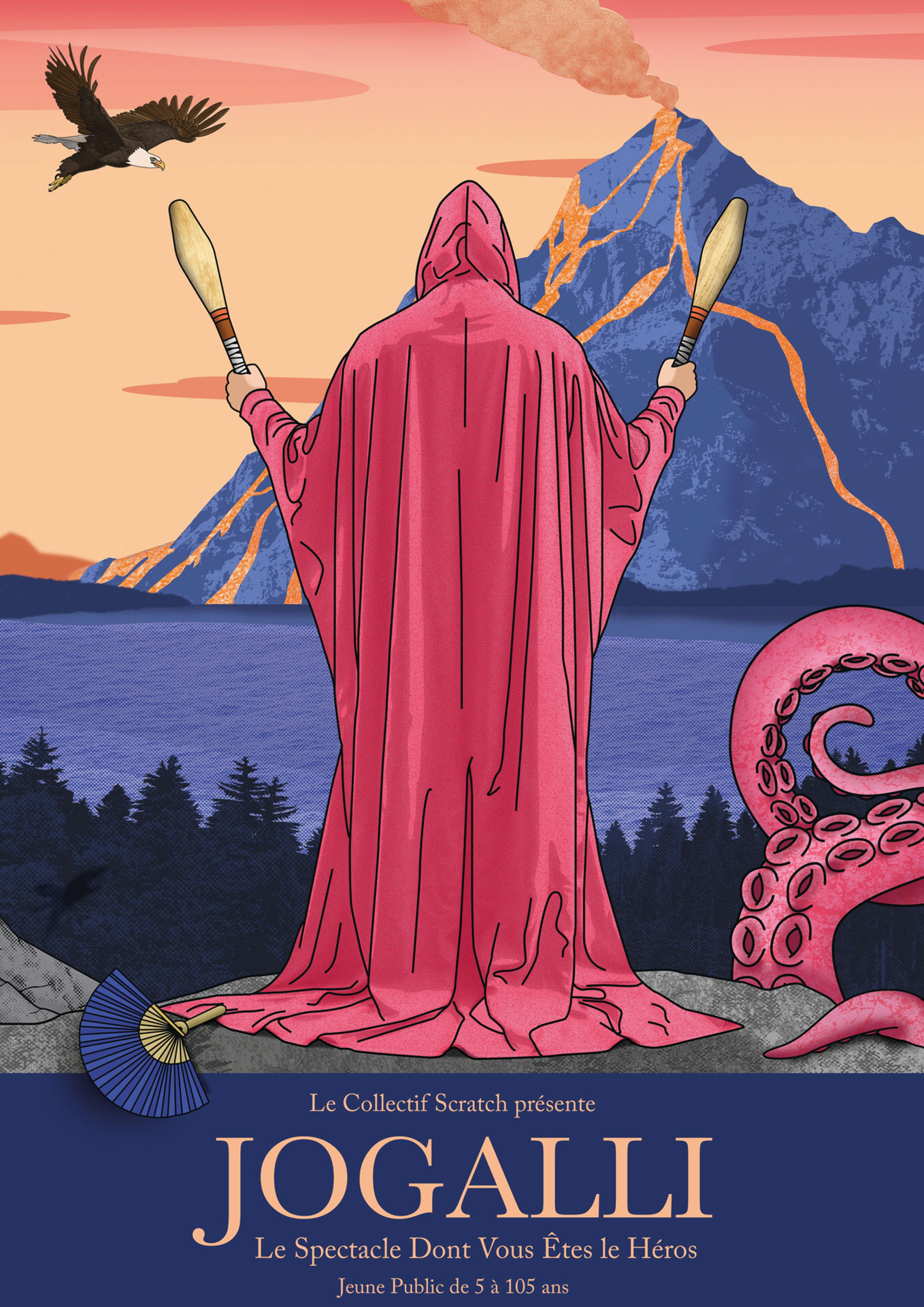 Affiche du spectacle Jogalli par le collectif Scratch