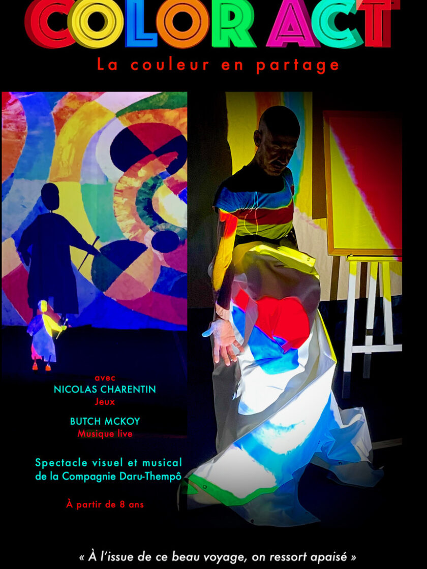 Affiche du spectacle Color Act de la compagnie Daru Thempo
