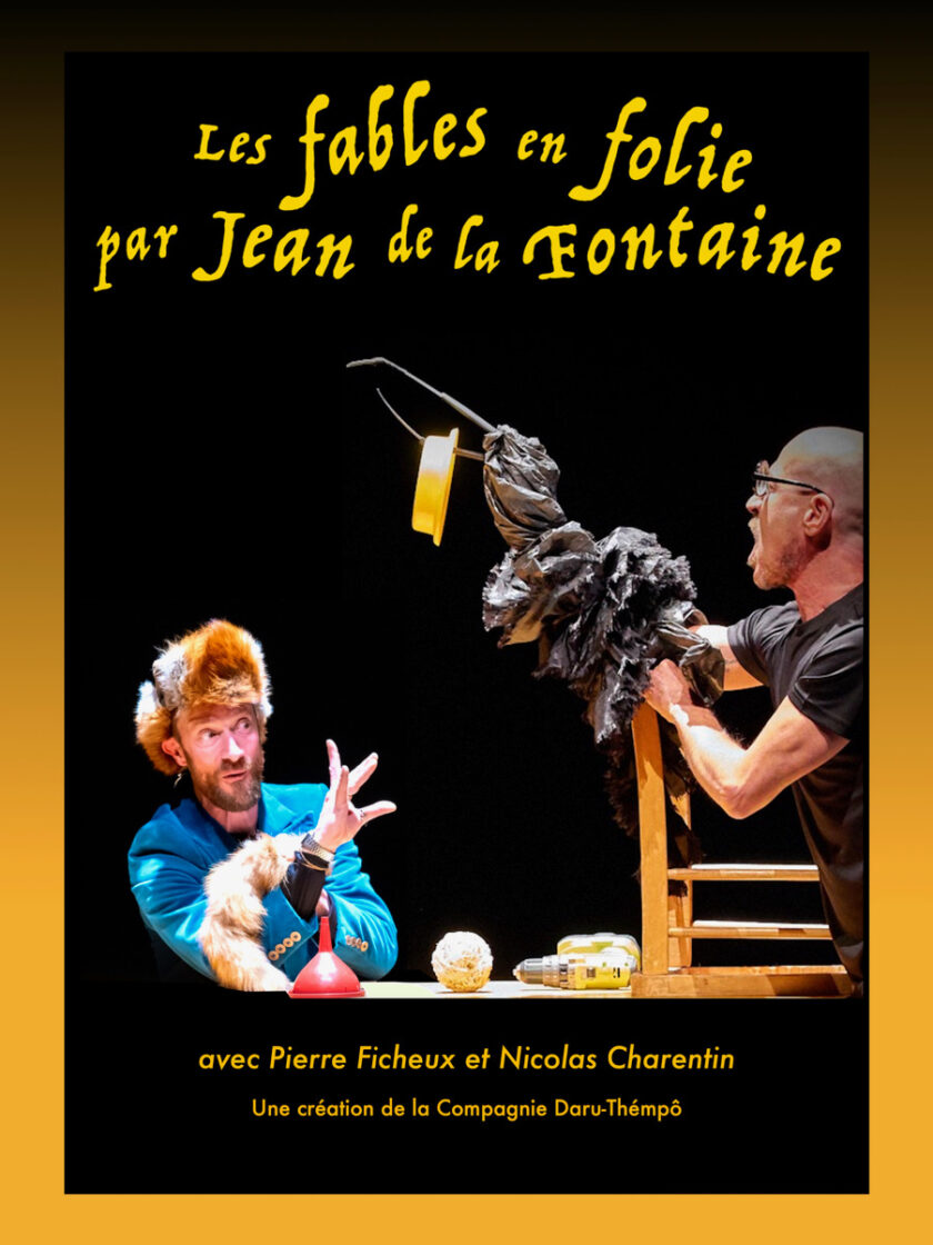 Affiche du spectacle Les Fables en Folie de la Cie Daru Tempo