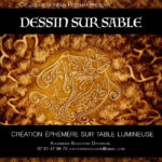 Spectacle de dessin sur sable