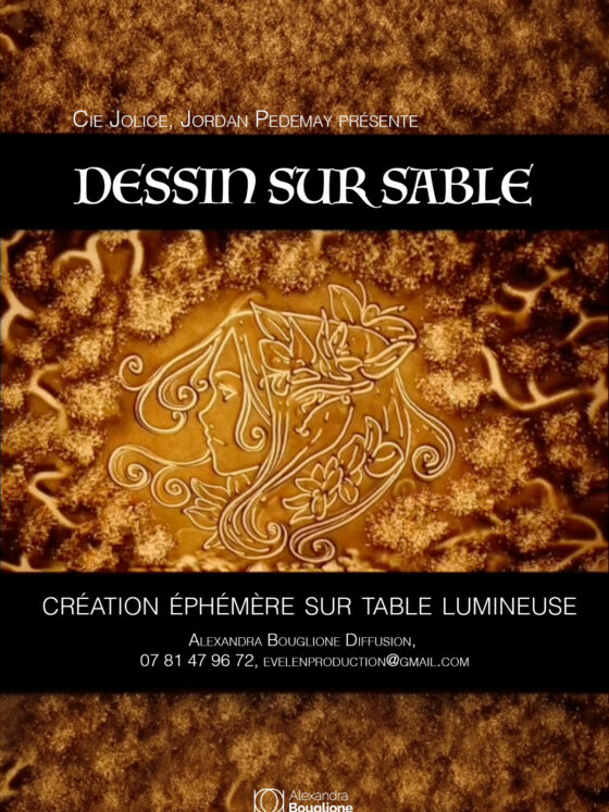 Spectacle de dessin sur sable