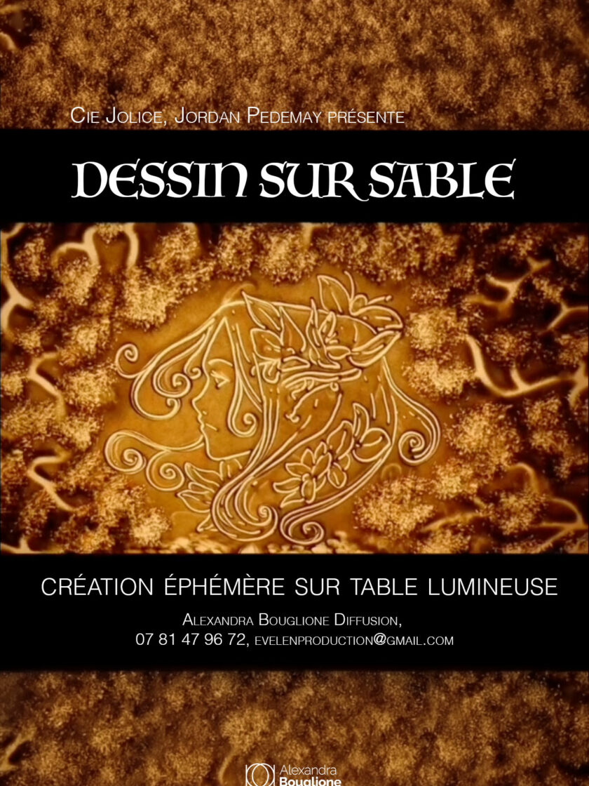 Spectacle de dessin sur sable